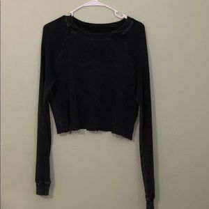 Brandy Melville/J.Galt cropped long sleeve thermal